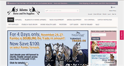Desktop Screenshot of adamshorsesupplies.com